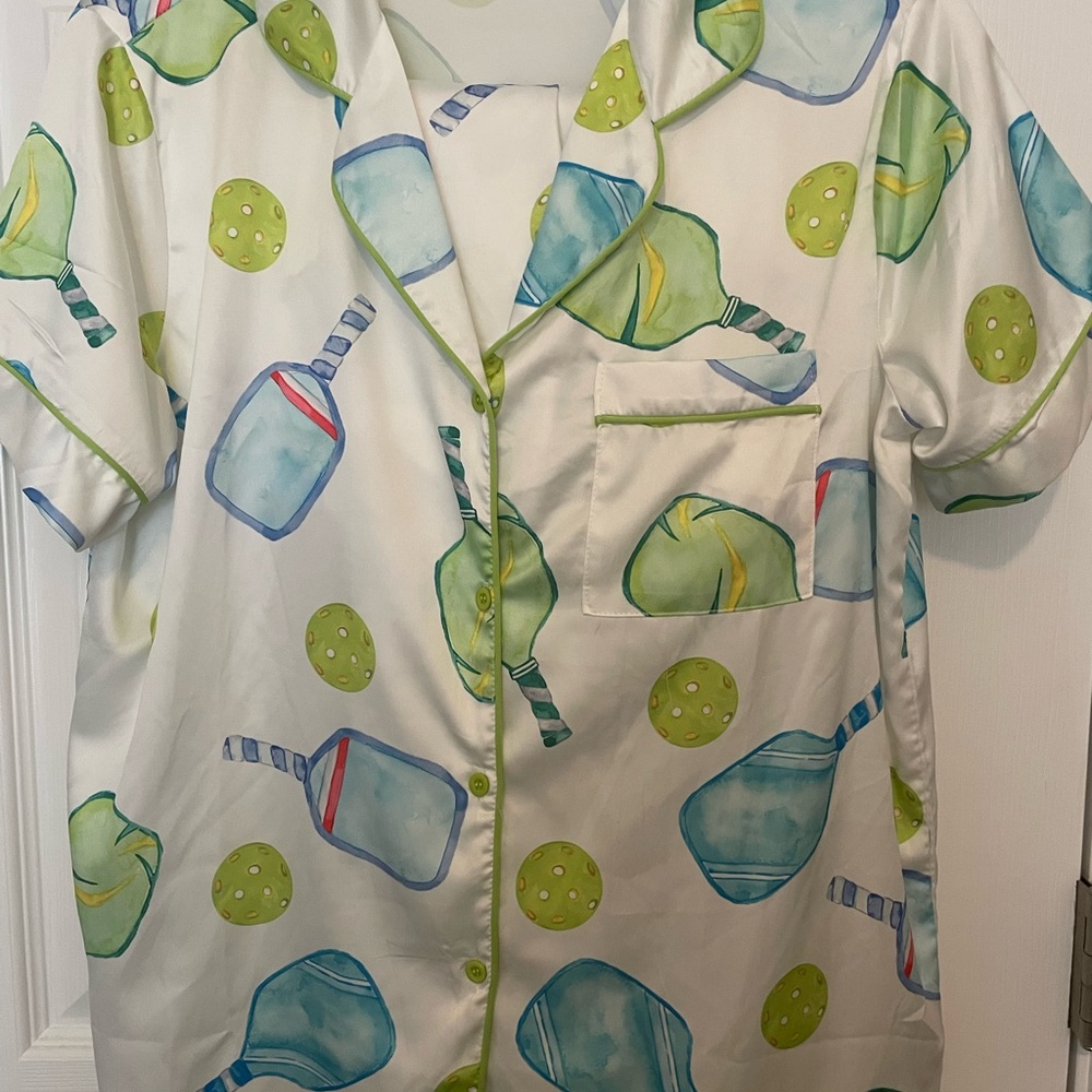 Colorful Patterned Women's Pajama Top